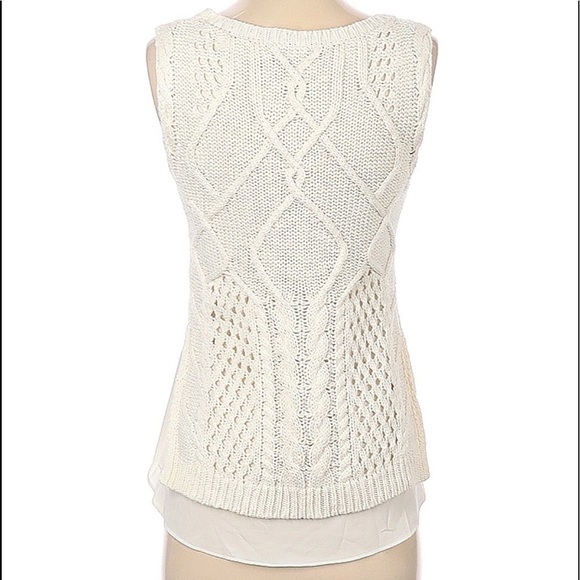 Anthropologie Moth Neve Layered Sweater Vest Tank - Picture 3 of 5